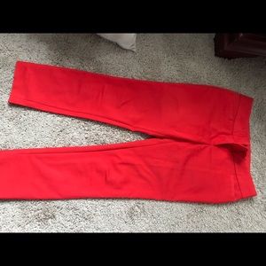 Bright cherry red loft ankle pants!